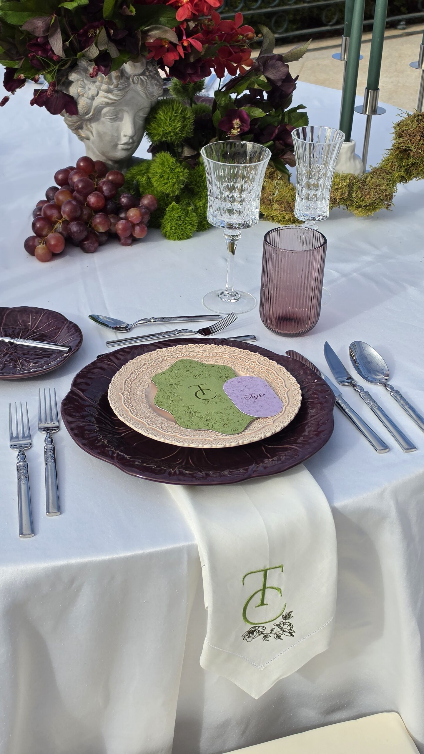 Lembrança Casamento Guardanapo Bordado 1