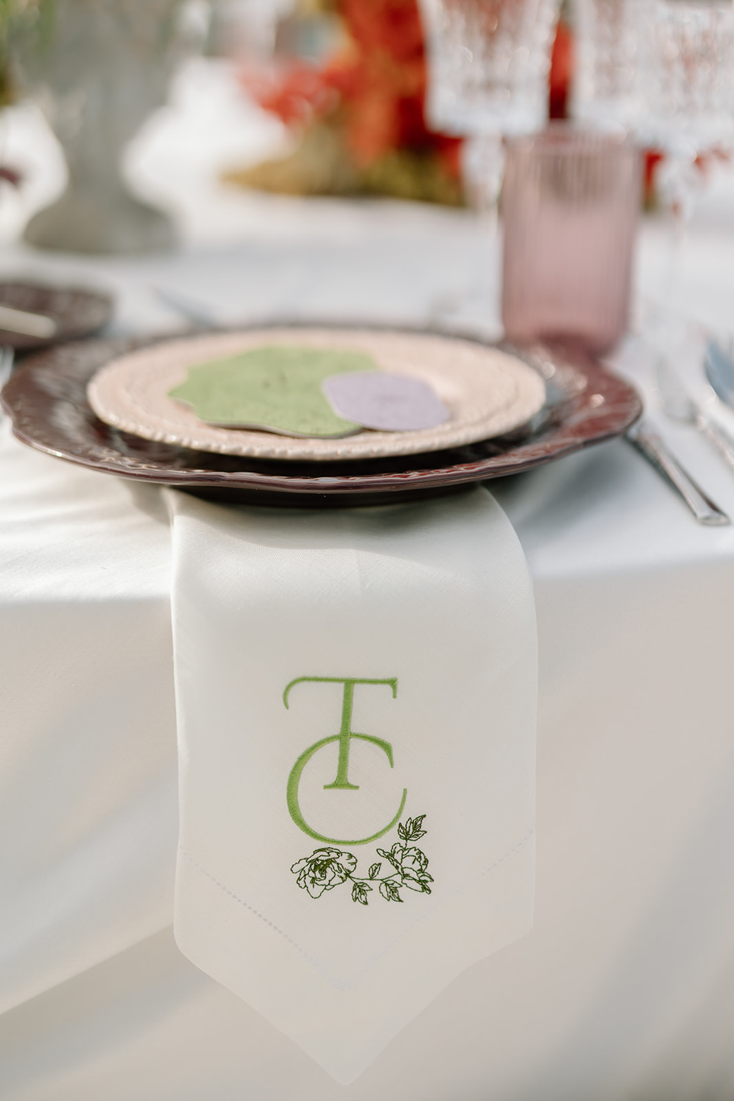 Lembrança Casamento Guardanapo Bordado 4