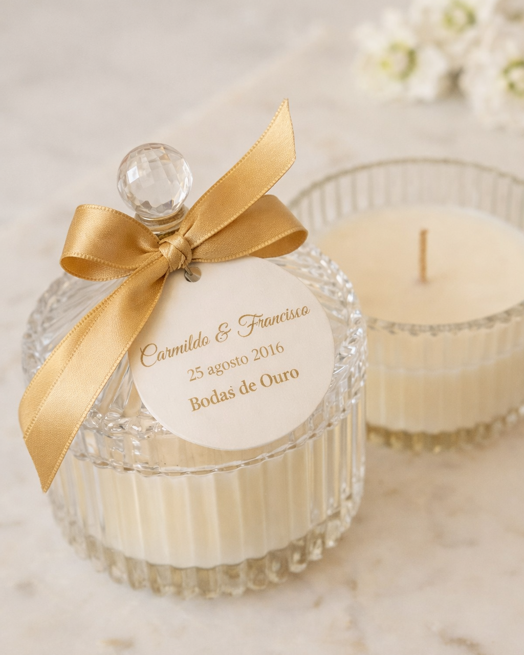 Lembrança Bodas Ouro Elegante 1