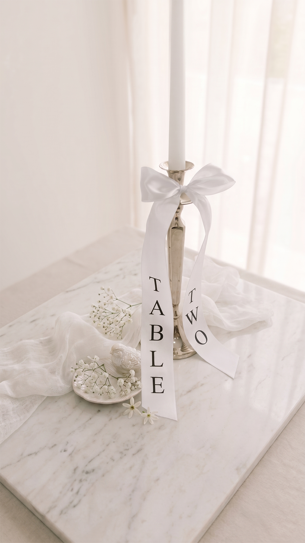 Marcador Mesa Laço Personalizado