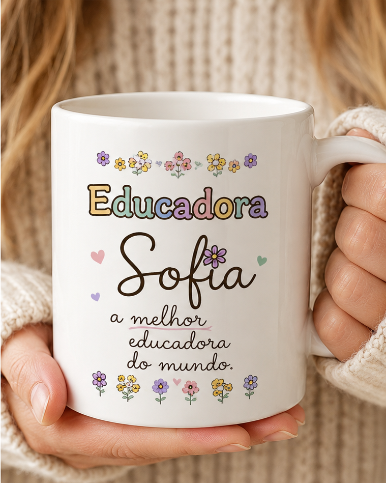 Presente Educadora Caneca Personalizada 2