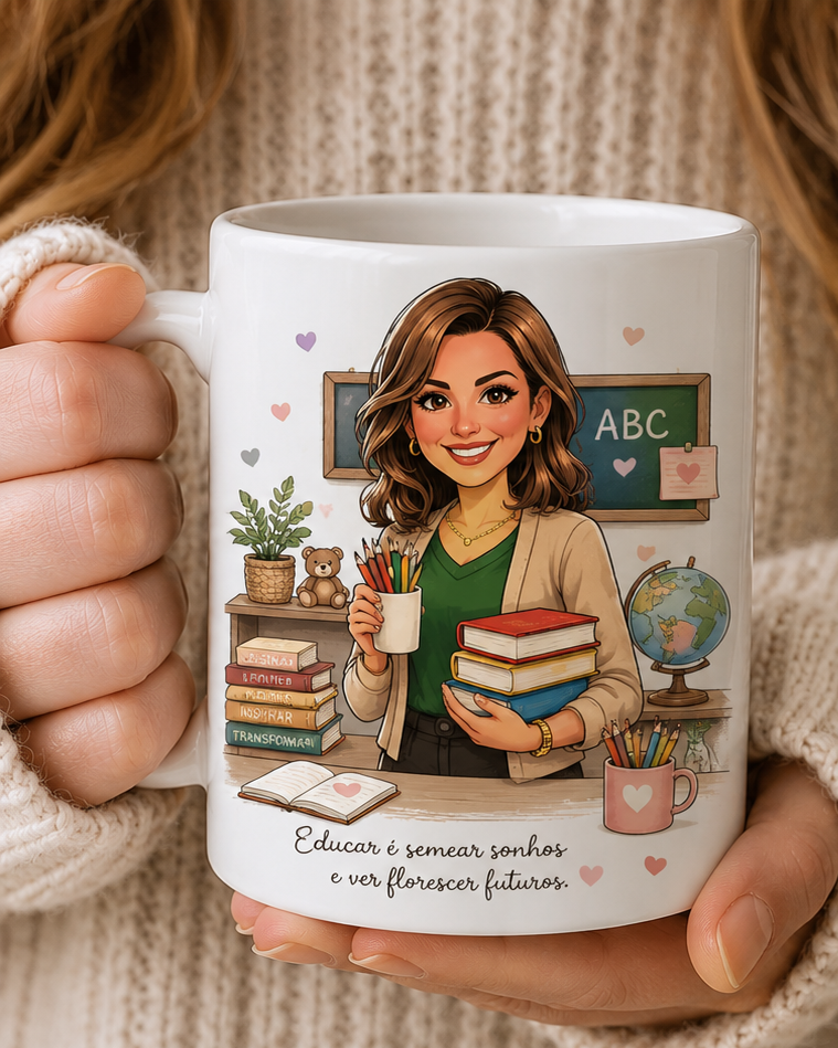 Presente Educadora Caneca Personalizada 5