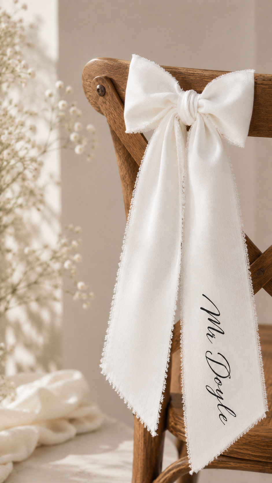Marcador Lugar Casamento Laço 3