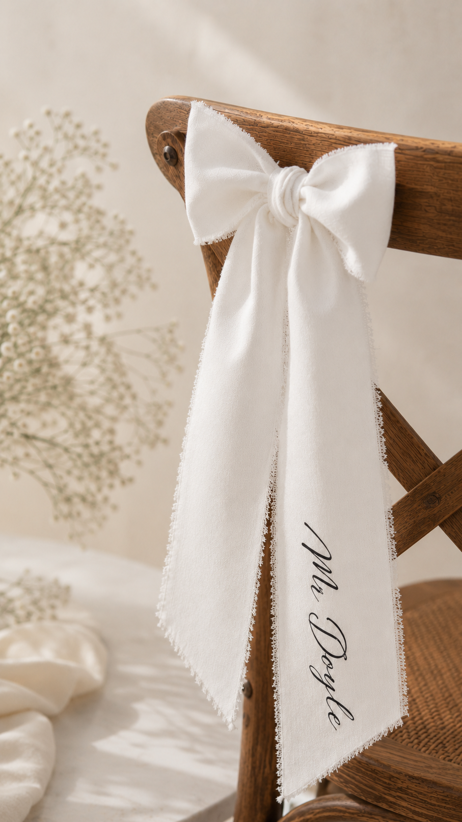 Marcador Lugar Casamento Laço