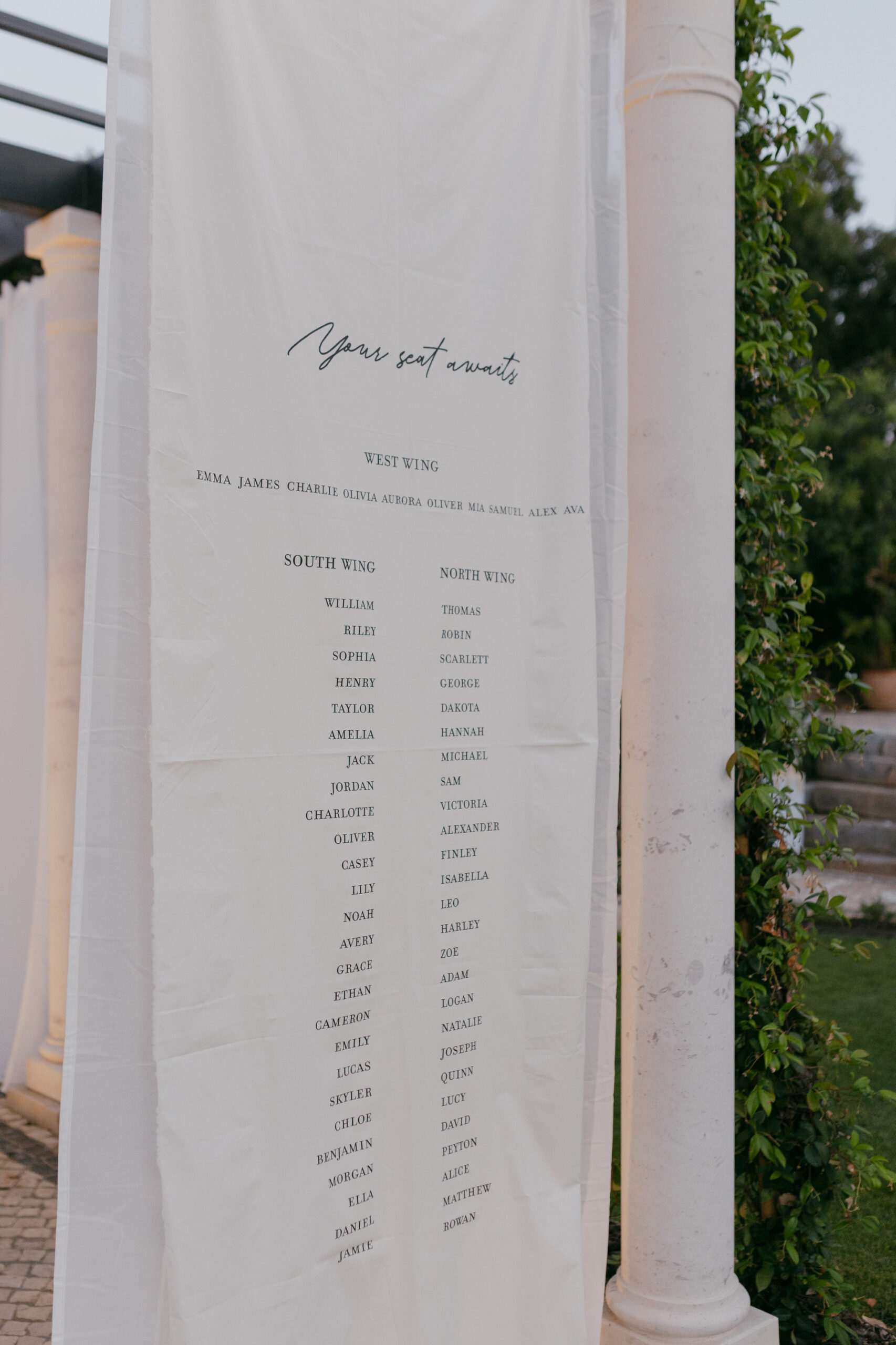 Placard Casamento Tecido Personalizado 6