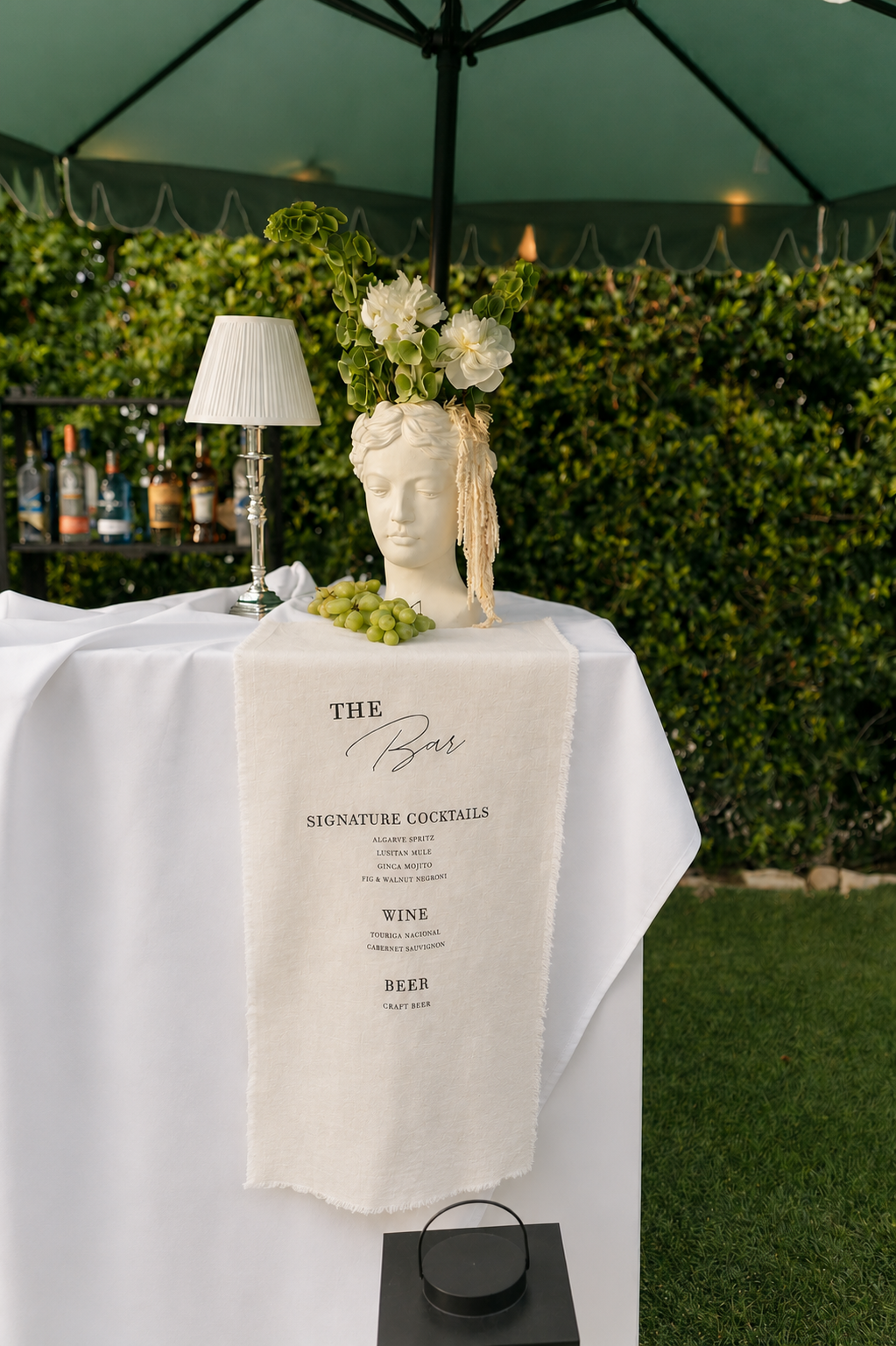 Menu Bar Casamento Elegante