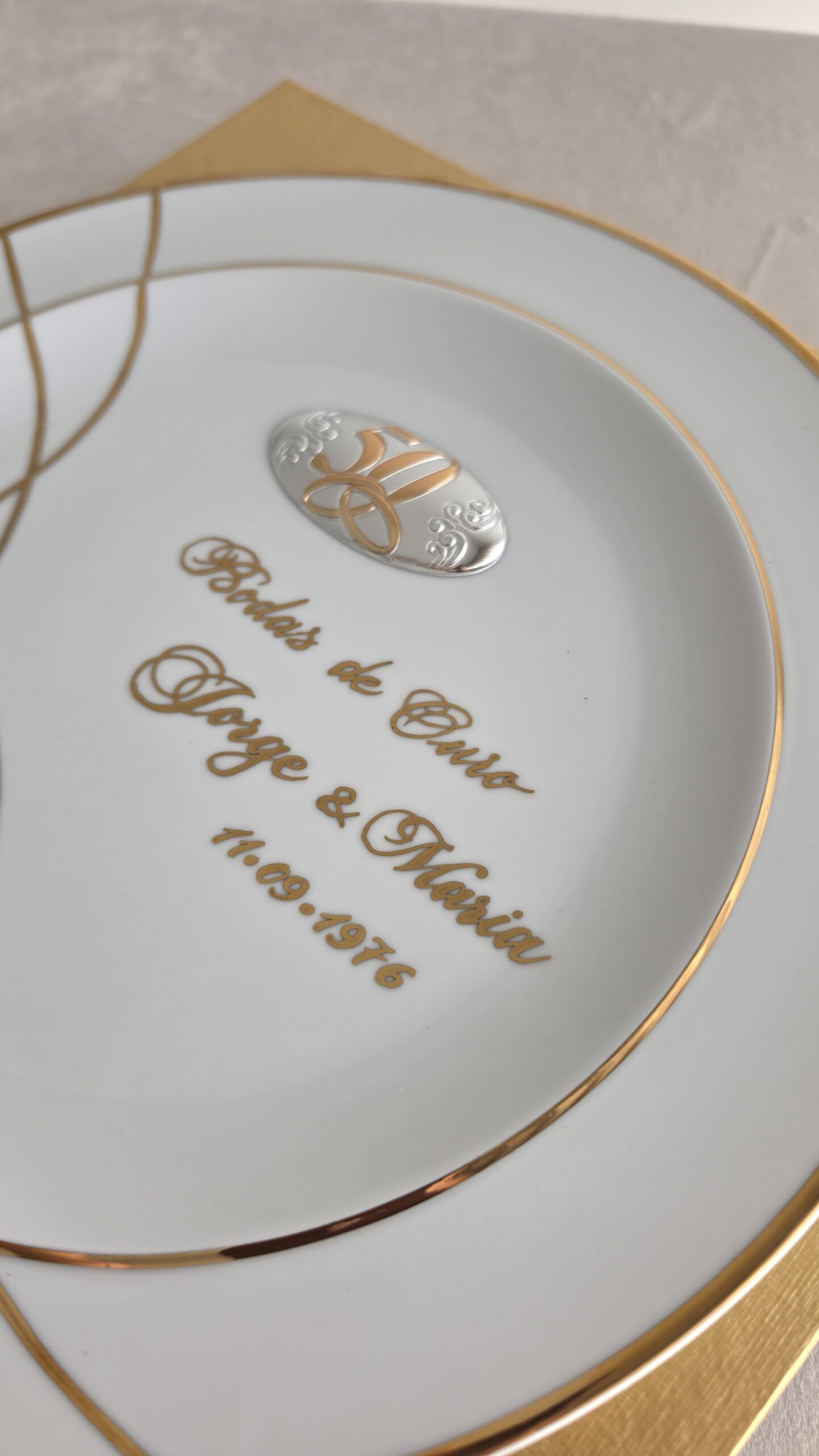 Bodas Ouro Prato Personalizado 3