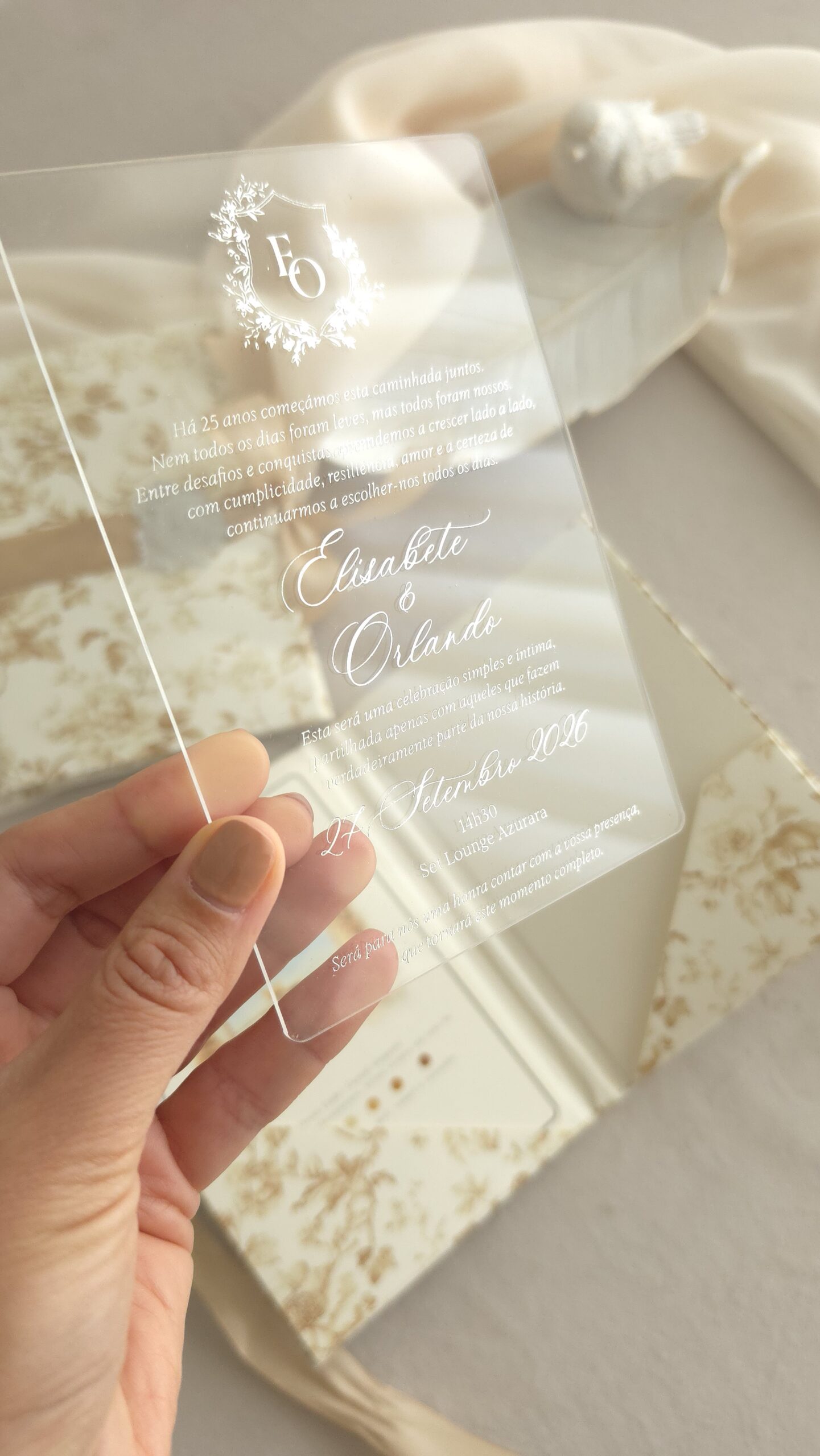 Convite Bodas Prata Moderno 4