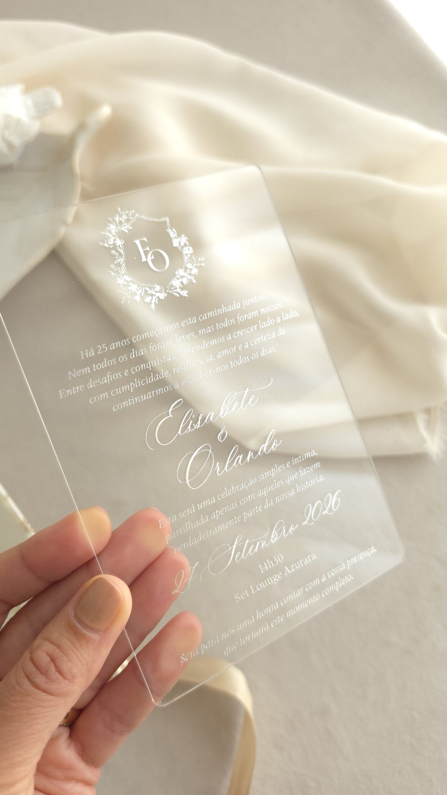 Convite Bodas Prata Moderno 1