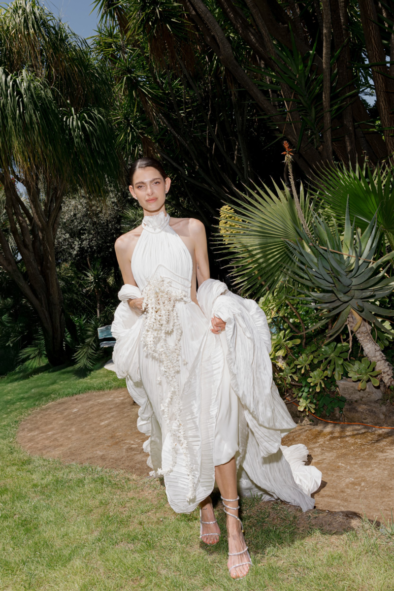 Detalhe do editorial de casamento na Villa Astor, em Sorrento, com estacionário em renda da Miminhos Rita Catita
